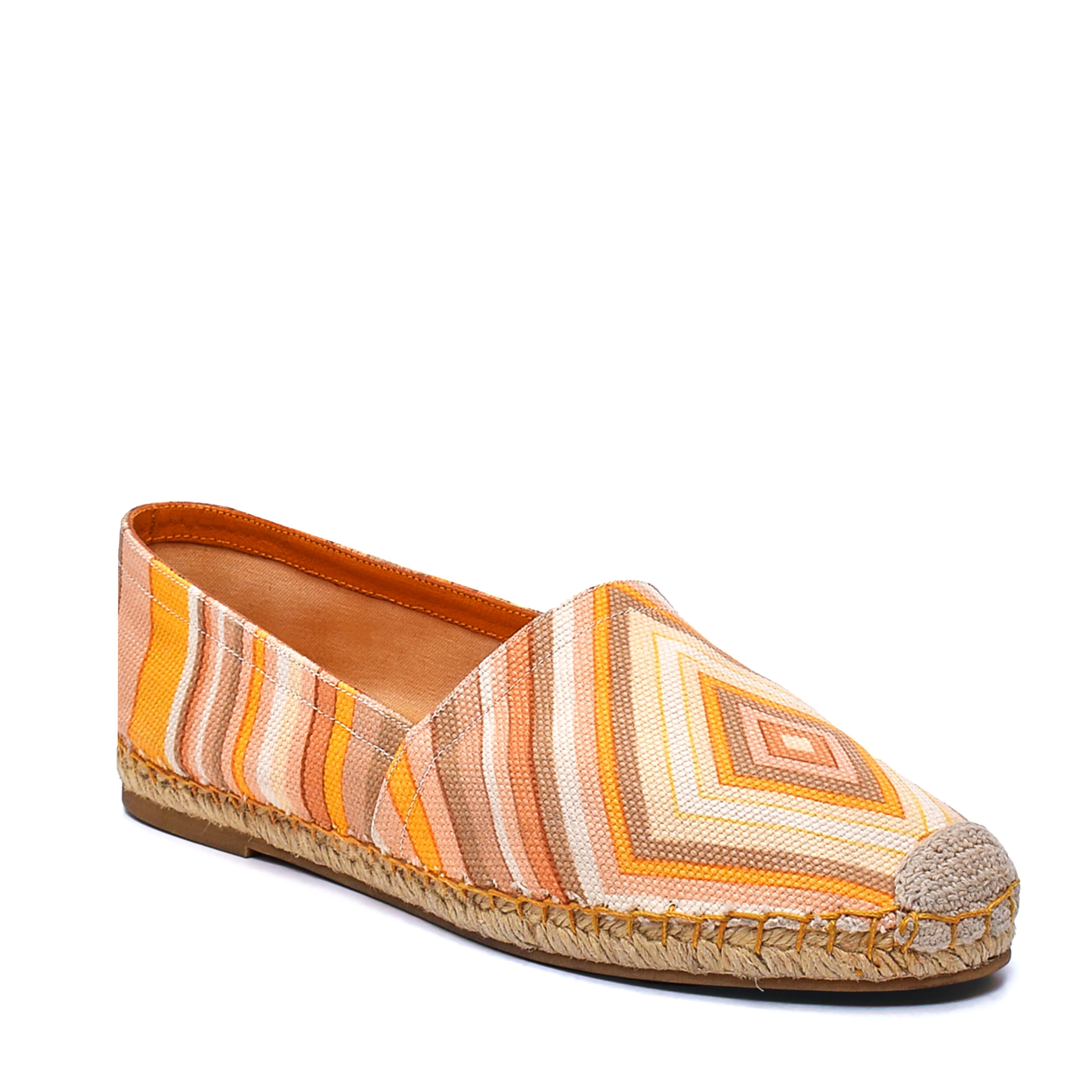 Valentino - Multicolor Canvas Native Couture 1975 Print Espadrilles / 37